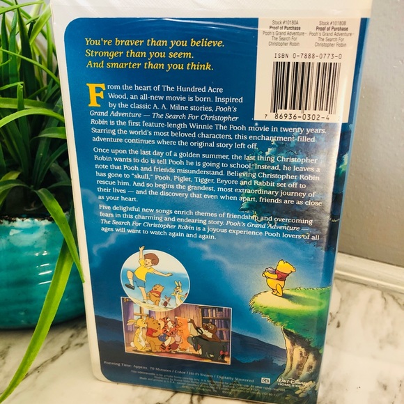 Disney’s Winnie the Pooh Grand Adventure VHS Video Tape Search Christopher Robin - Picture 2 of 3